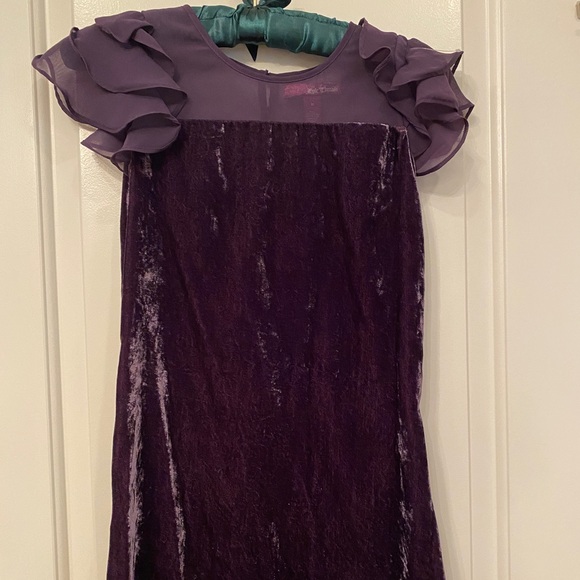 Epic Threads Dp Plum Girls Velvet Holiday Dress - Picture 1 of 6